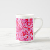 Tasse En Porcelaine Jolies fleurs rouges (Droite)