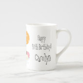 Tasse En Porcelaine Joyeux anniversaire/ballons+Nom de (Droite)