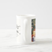 Tasse En Porcelaine Joyeux Noël à chiot Brown (Dos)