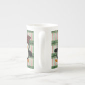 Tasse En Porcelaine Joyeux Noël, Penguin Stripe (Dos)