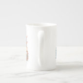 Tasse En Porcelaine Joyeux Pâques mignonne amusant lapin moderne oeuf  (Dos)