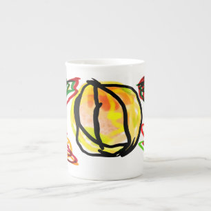 Tasse En Porcelaine Joyeux saison citrouille