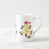 Tasse En Porcelaine Joyeux sapin de Noël, Jolly Holiday Cherries (Droite)