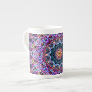 Tasse En Porcelaine Kaléidoscope pourpre de Lotus