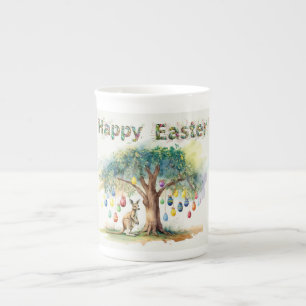 Tasse En Porcelaine Kangourou sous un eucalyptus avec des œufs de Pâqu