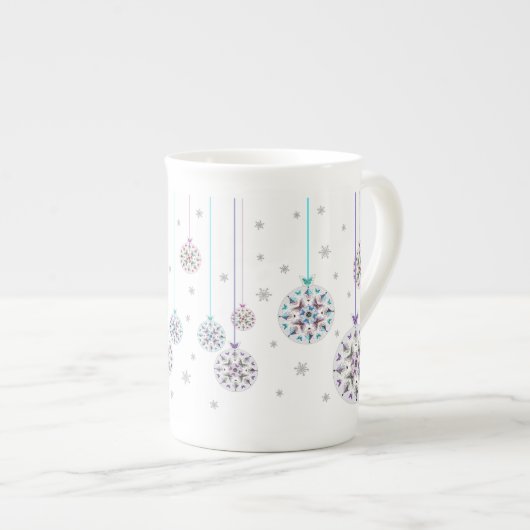 Tasse En Porcelaine La Chine en boule de Noël (Devant droit)