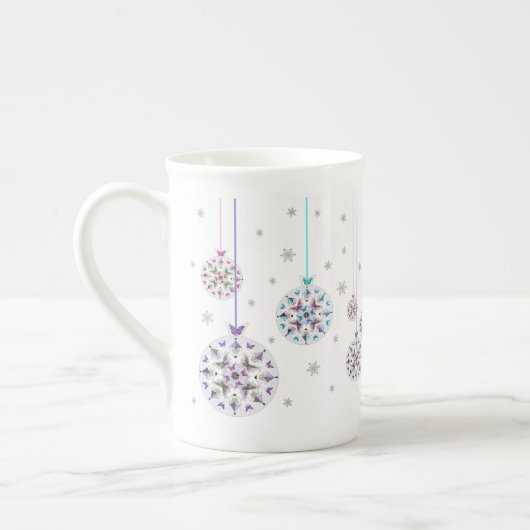Tasse En Porcelaine La Chine en boule de Noël (Gauche)
