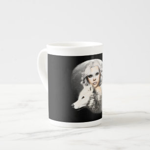 Tasse En Porcelaine La Dame de la Lune