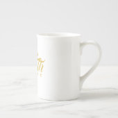 Tasse En Porcelaine La foi sur la peur or et blanc (Droite)