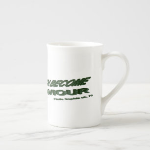 Tasse En Porcelaine La Lumière Est Devenue Mon Sauveur - Vert
