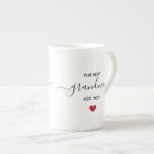 Tasse En Porcelaine La meilleure grand-mère 'est année' de chine d'os  (Devant droit)