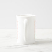 Tasse En Porcelaine La relation la plus importante, la citation élégan (Dos)