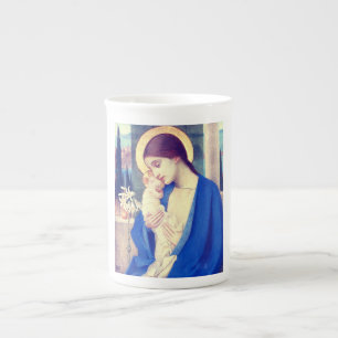 Tasse En Porcelaine La Vierge Marie et l'Enfant Jésus grâce de la Rena