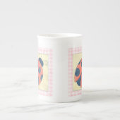 Tasse En Porcelaine Ladybug Trio Atterrissage sur Fleurs (Devant)