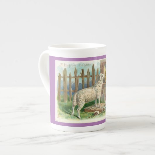 Tasse En Porcelaine Lamb Avec Poussins Boug Spécial (Devant gauche)