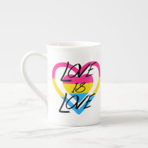 Tasse En Porcelaine L'amour est l'amour - Fierté Pansexuelle