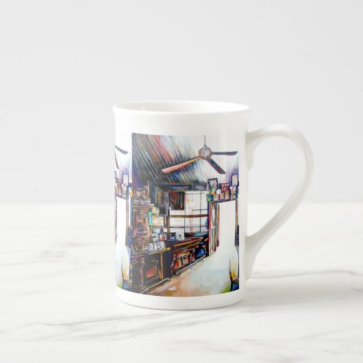 Tasse En Porcelaine L'amour n'est pas un mur, c'est un pont (Droite)