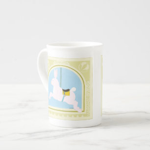Tasse En Porcelaine Lapin avant juin Bruyère Vess de carrousel