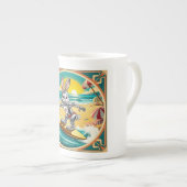 Tasse En Porcelaine lapin de surf : imagerie visuelle (Devant droit)