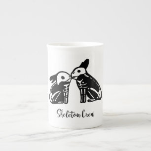 Tasse En Porcelaine Lapins d'équipage squelettique