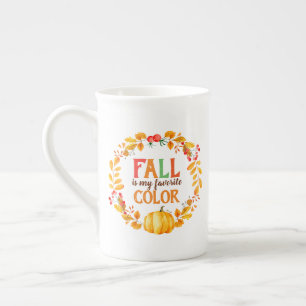 Tasse En Porcelaine L'automne est ma couleur préférée Feuilles d'autom