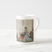 Tasse En Porcelaine Le bébé dort (par Gerolamo Induno) (Devant droit)