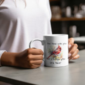 Tasse En Porcelaine Le cardinal rouge "VOUS ÊTES PRÈS" Personnalisez