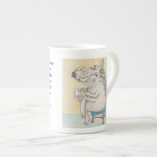 Tasse En Porcelaine Le phacochère de dessin sur le cerceau de broderie