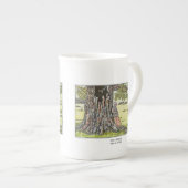 Tasse En Porcelaine Le roi Charles et un arbre (Devant droit)