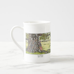 Tasse En Porcelaine Le roi Charles et un arbre