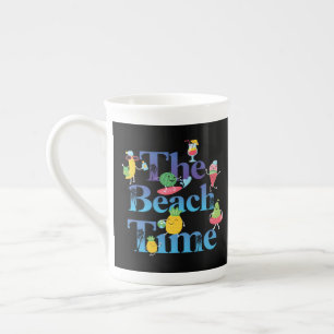 Tasse En Porcelaine Le Temps De La Plage