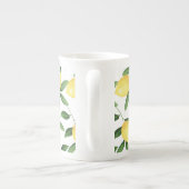 TASSE EN PORCELAINE LÉMONS DE COULEUR D'EAU (Dos)