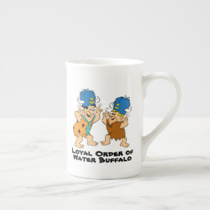 Tasse En Porcelaine Les Flintstones   Fred et Buffalo d'eau de prise