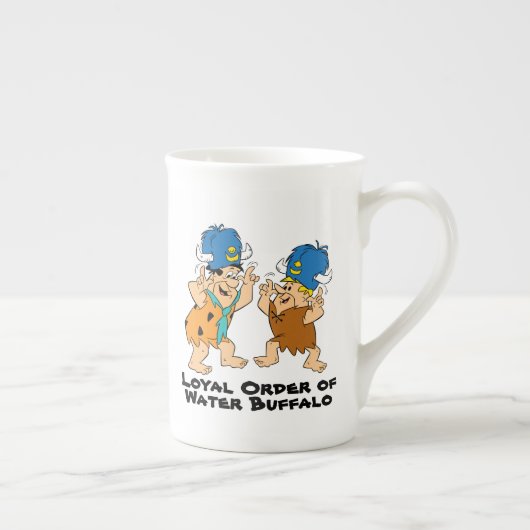 Tasse En Porcelaine Les Pierrafeu | Buffles d'eau Fred & Barney (Droite)