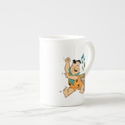 Tasse En Porcelaine Les Pierrafeu | Fred Flintstone Dancing (Devant droit)