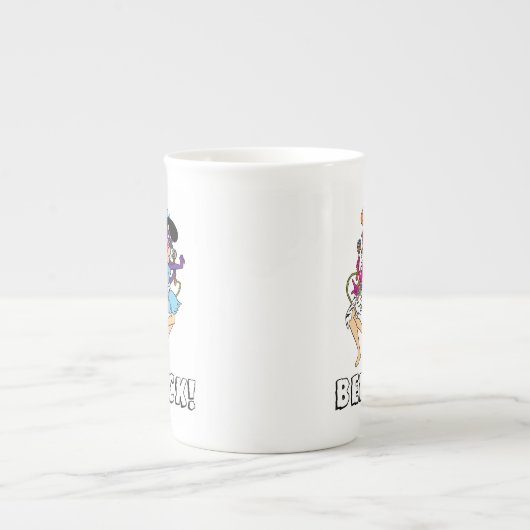 Tasse En Porcelaine Les Pierrafeu | Wilma & Betty Rock Stars (Devant)