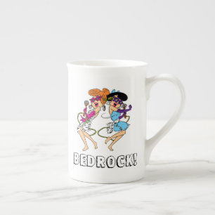 Tasse En Porcelaine Les Pierrafeu   Wilma & Betty Rock Stars