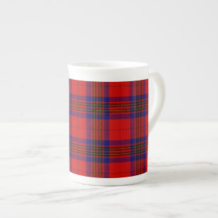 Tasse En Porcelaine Leslie tartan rouge bleu violet plaid