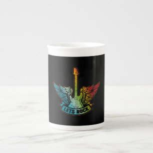 Tasse En Porcelaine Let's Rock Legend Rock and Roll Music Guitar