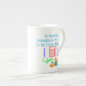 Tasse En Porcelaine Lézard au travail (Devant droit)