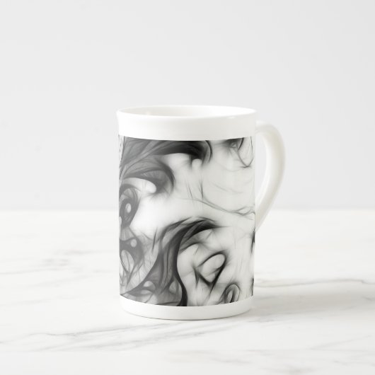 Tasse En Porcelaine L'Inversion Florale (Devant droit)