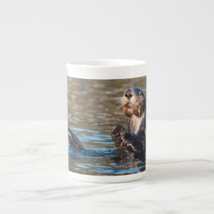Tasse En Porcelaine Loupe de mer ensoleillée