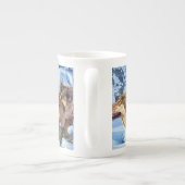 Tasse En Porcelaine Loups rouges (Dos)