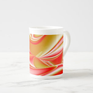 Tasse En Porcelaine Love and Gold Abstrait 3D Rainbowart