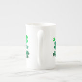 Tasse En Porcelaine Lucky Green Clover Shamrock Irlande Irlande (Dos)