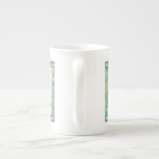 Tasse En Porcelaine Lumineuse libellule Pastel par Vanna Lam (Dos)
