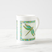 Tasse En Porcelaine Lumineuse libellule Pastel par Vanna Lam (Devant droit)