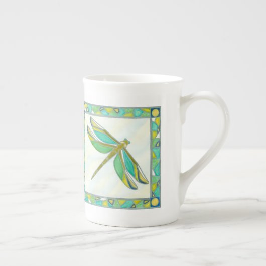 Tasse En Porcelaine Lumineuse libellule Pastel par Vanna Lam (Droite)