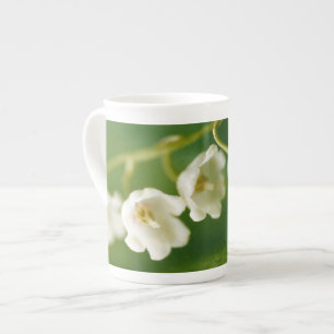Tasse En Porcelaine Lys blancs de la vallée (Convallaria majalis)