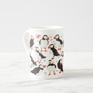 Tasse En Porcelaine Macareux